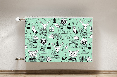 Magnetische radiatormat Scandinavische dierentuin