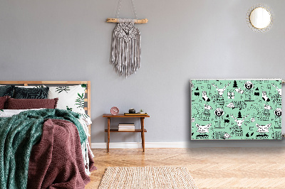 Magnetische radiatormat Scandinavische dierentuin