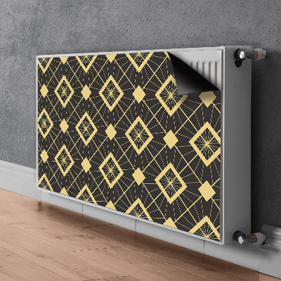 Magnetische radiatormat Retro patroon