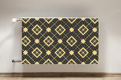 Magnetische radiatormat Retro patroon