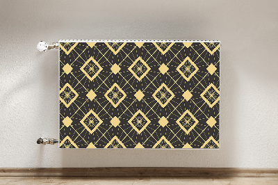 Magnetische radiatormat Retro patroon