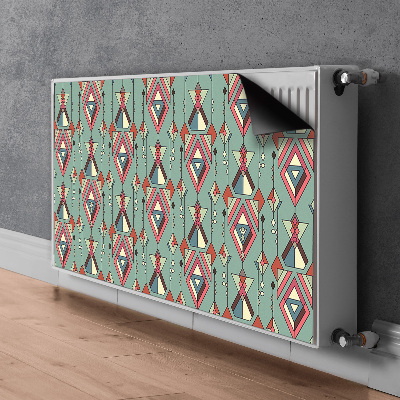 Decoratieve radiatormagneet Azteeks patroon
