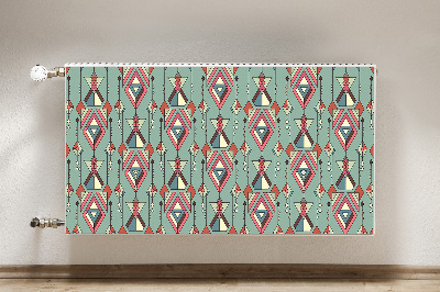 Decoratieve radiatormagneet Azteeks patroon