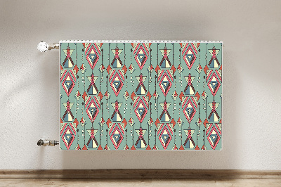 Decoratieve radiatormagneet Azteeks patroon
