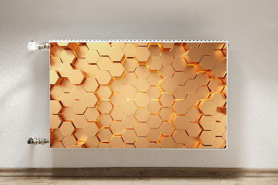 Magnetische mat voor de radiator Honeycomb 3d graphics