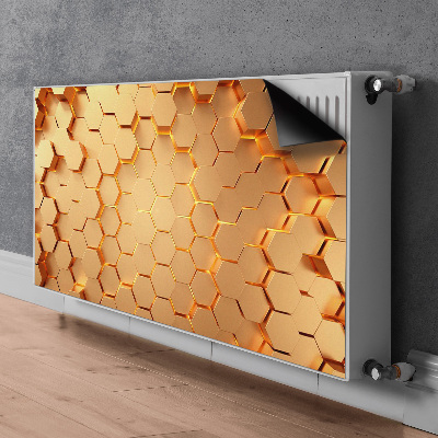 Magnetische mat voor de radiator Honeycomb 3d graphics