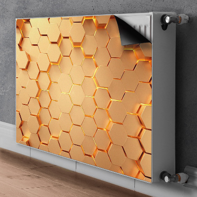 Magnetische mat voor de radiator Honeycomb 3d graphics