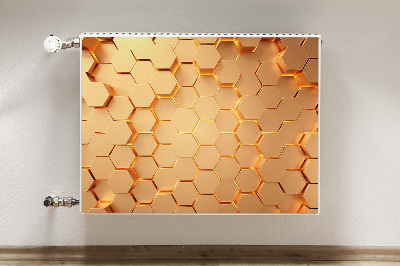 Magnetische mat voor de radiator Honeycomb 3d graphics