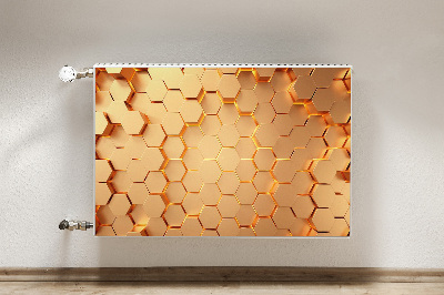 Magnetische mat voor de radiator Honeycomb 3d graphics