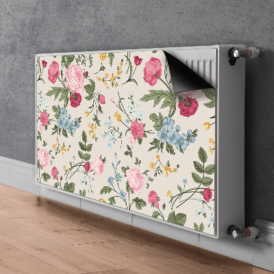 Magnetische bedrukte mat Kleurrijke bloemen