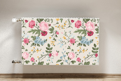 Magnetische bedrukte mat Kleurrijke bloemen