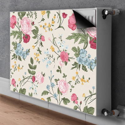 Magnetische bedrukte mat Kleurrijke bloemen