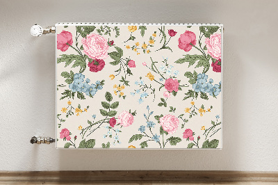Magnetische bedrukte mat Kleurrijke bloemen