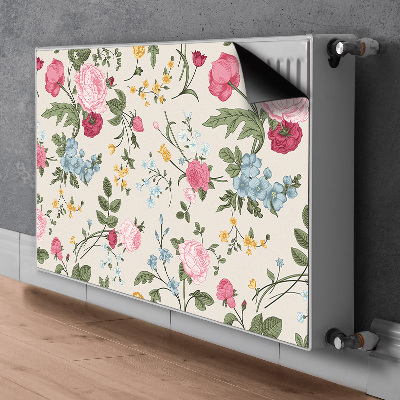 Magnetische bedrukte mat Kleurrijke bloemen