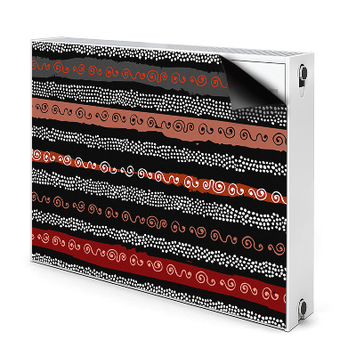 Magnetische mat voor de radiator Tribale patroon