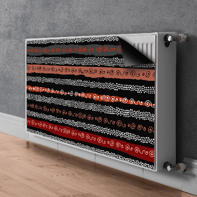 Magnetische mat voor de radiator Tribale patroon