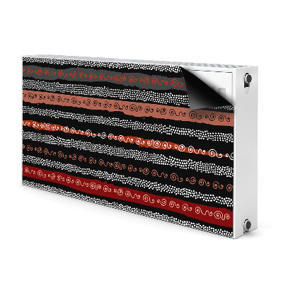 Magnetische mat voor de radiator Tribale patroon
