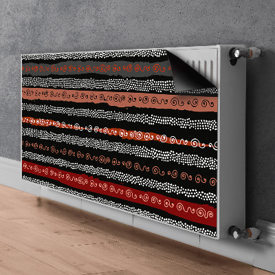 Magnetische mat voor de radiator Tribale patroon