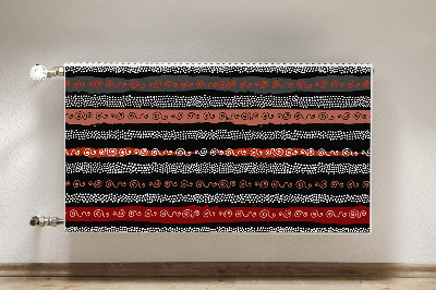 Magnetische mat voor de radiator Tribale patroon