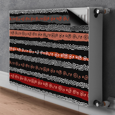 Magnetische mat voor de radiator Tribale patroon