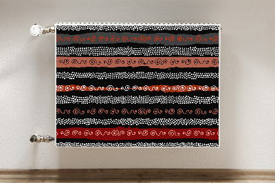 Magnetische mat voor de radiator Tribale patroon