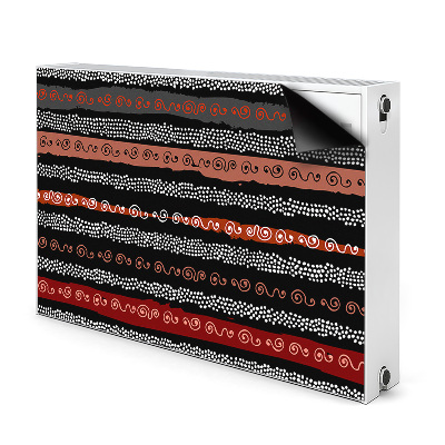 Magnetische mat voor de radiator Tribale patroon
