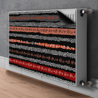 Magnetische mat voor de radiator Tribale patroon
