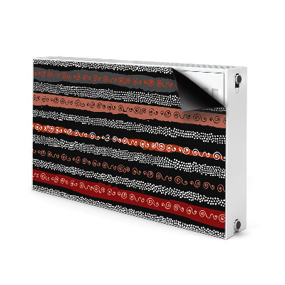 Magnetische mat voor de radiator Tribale patroon