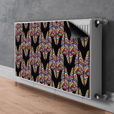 Magnetische radiatormat Tribale kunst