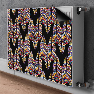 Magnetische radiatormat Tribale kunst