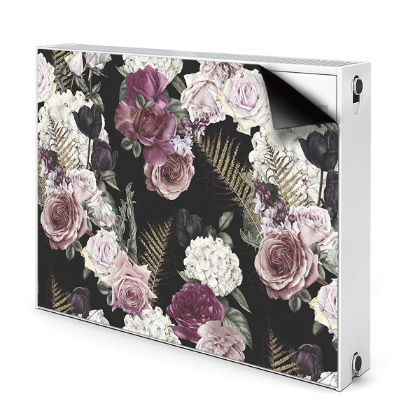 Magnetische radiatormat Romantische bloemen