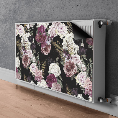 Magnetische radiatormat Romantische bloemen