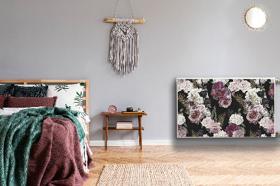 Magnetische radiatormat Romantische bloemen