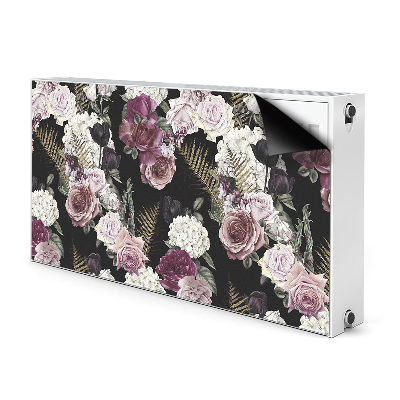 Magnetische radiatormat Romantische bloemen