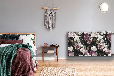 Magnetische radiatormat Romantische bloemen