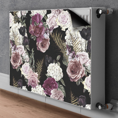 Magnetische radiatormat Romantische bloemen