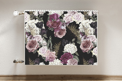 Magnetische radiatormat Romantische bloemen
