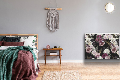 Magnetische radiatormat Romantische bloemen