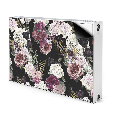Magnetische radiatormat Romantische bloemen