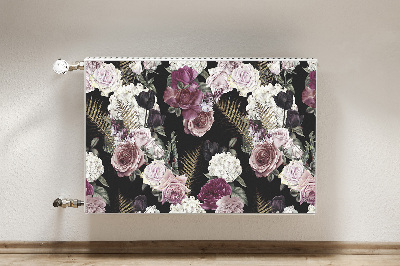 Magnetische radiatormat Romantische bloemen