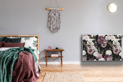Magnetische radiatormat Romantische bloemen