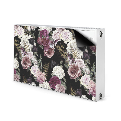 Magnetische radiatormat Romantische bloemen