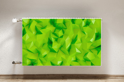 Decoratieve radiatormat Abstractie groen