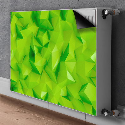 Decoratieve radiatormat Abstractie groen