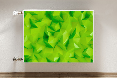 Decoratieve radiatormat Abstractie groen