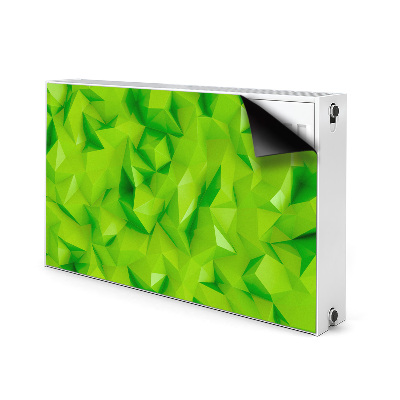 Decoratieve radiatormat Abstractie groen