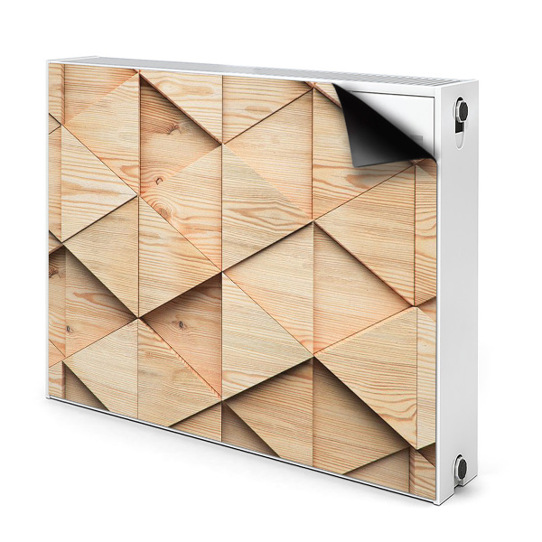 Decoratieve radiatormat Houten 3d-patroon