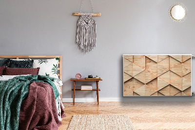 Decoratieve radiatormat Houten 3d-patroon