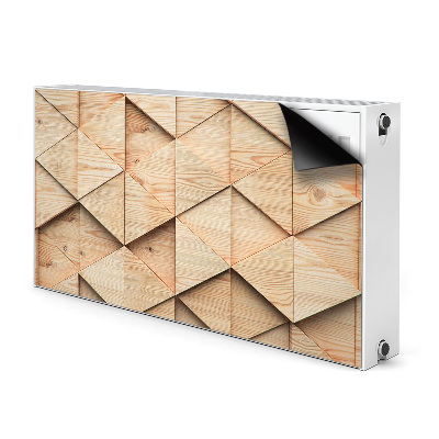 Decoratieve radiatormat Houten 3d-patroon