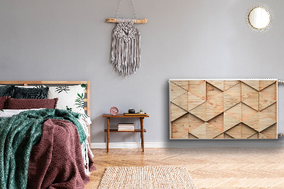 Decoratieve radiatormat Houten 3d-patroon